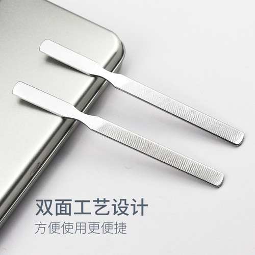 Nail file manicure double-sided file manicure tool stainless steel nail file thickened manicure file