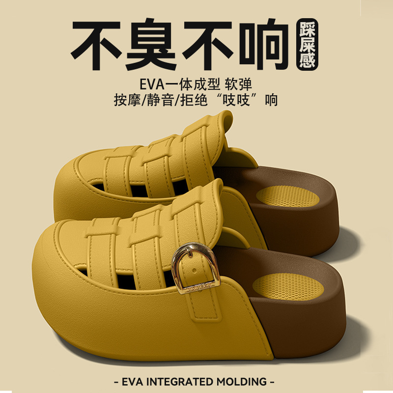 2026 New Women's Birkenstock-style Closed-Toe Half-Slippers, Summer Breathable Clogs, Soft and Slip-Resistant for Home and Commuting
