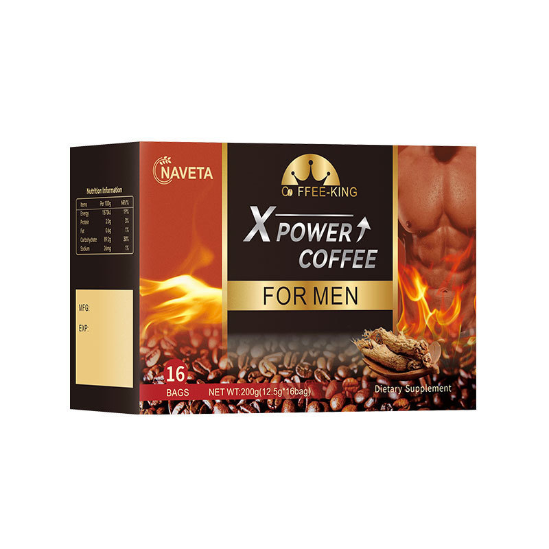 クロスボーダーメンズエネルギーブラックコーヒー人参カキ滋養インスタントブラックコーヒーEnergy coffee|undefined