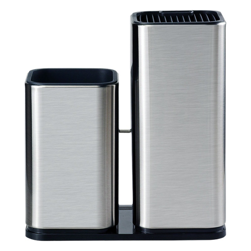 Acero inoxidable cuchillo titular traje libre insertar cocina cuchillo titular cortar tablero de cocina cubo vajilla tubo almacenamiento estante almacenamiento palillos