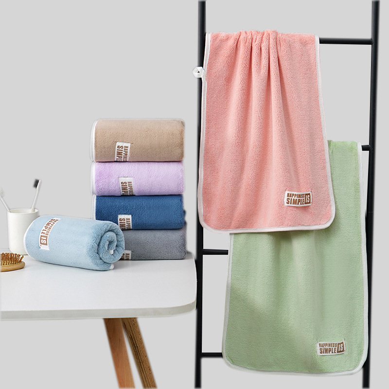 Xiangfeng coral velvet thickened large size absorbent towel wholesale adult and children household soft face towel wholesale