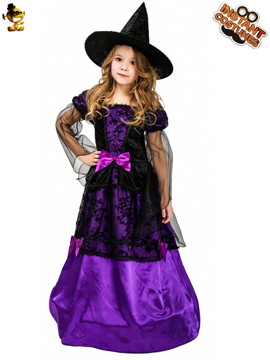 Cosplay mascarada traje de Halloween traje chica misteriosa bruja traje de distribución al por mayor
