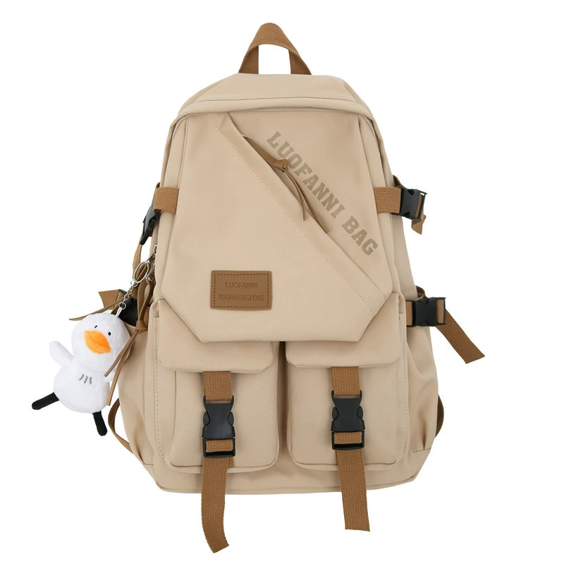 Backpack, shoulder bag, capacious Japanese universal trend school bag for leisure, Korean style