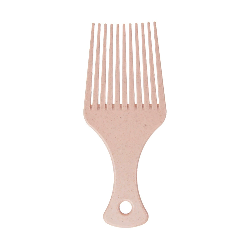 Трансграничная новая пшеничная соломенная расческа-вилка, парикмахерская форма, расческа с широкими зубьями, длинные зубья удобно предотвращают спутывание волос, расчесывая их назад