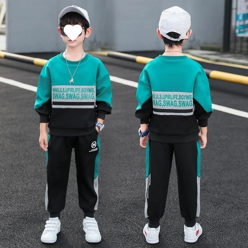 Demi-season summer clothing, children's fashionable set, children's clothing, Korean style, for teenagers