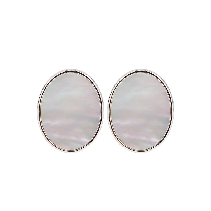 Pendientes de fritillary blanco para las mujeres 925 plata esterlina elegante nicho diseño 2023 nuevos pendientes simples de alto grado