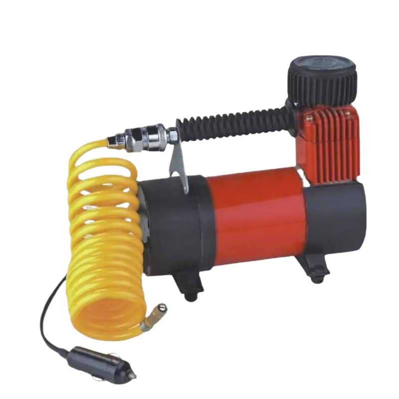 HL-223车用充气泵 12V蓄电池汽车轮胎打气筒 摩托车打气泵