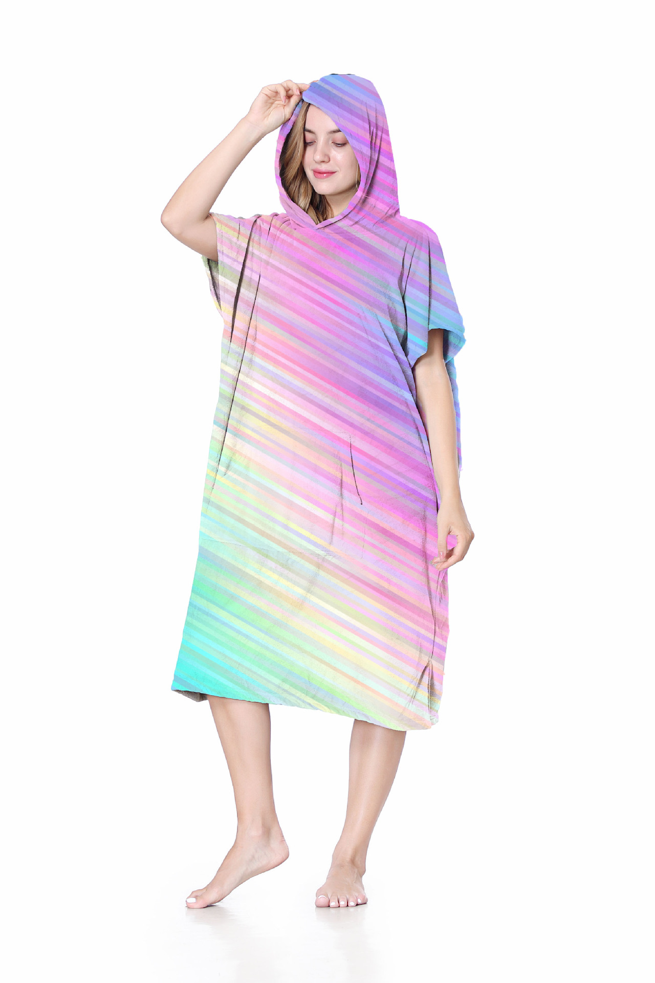 Amazon coral polar cambio de albornoz baño en casa túnica de aguas termales natación buceo surf manto toalla de baño con capucha