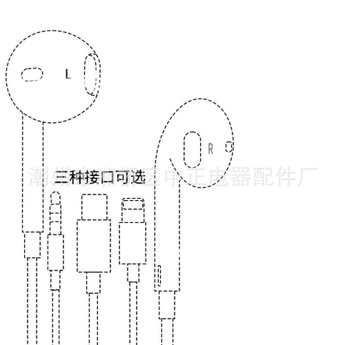 Heavy bass headphones suitable for Apple Android type-c mobile phone in-ear original wired headphone cable Bluetooth headset