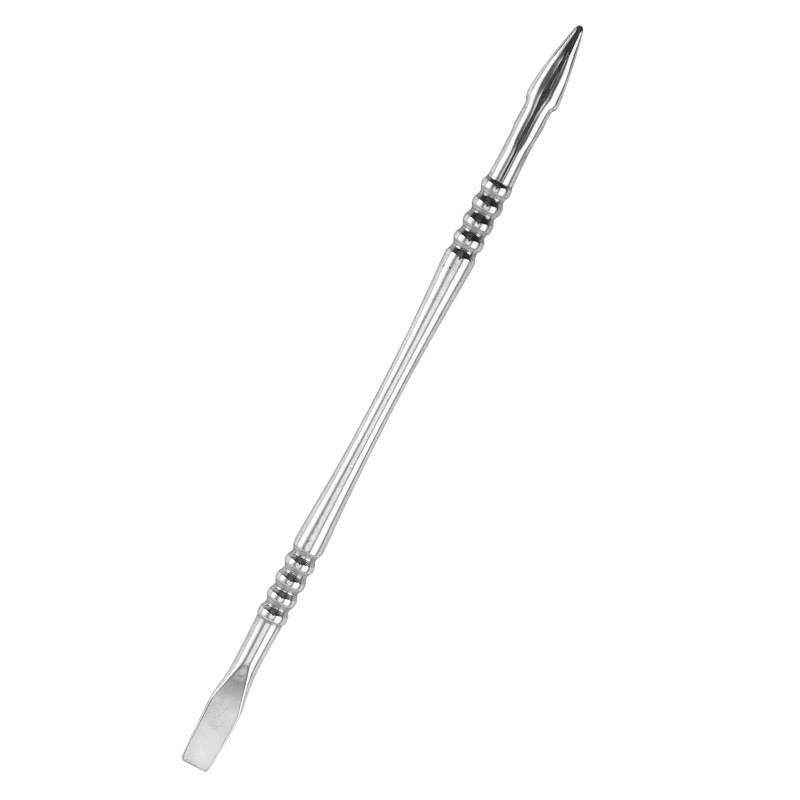 Nuevo color mágico manicura acero empuje piel muerta empuje removedor de uñas empujador de uñas doble cabeza doble uso manicura herramienta traje transfronterizo