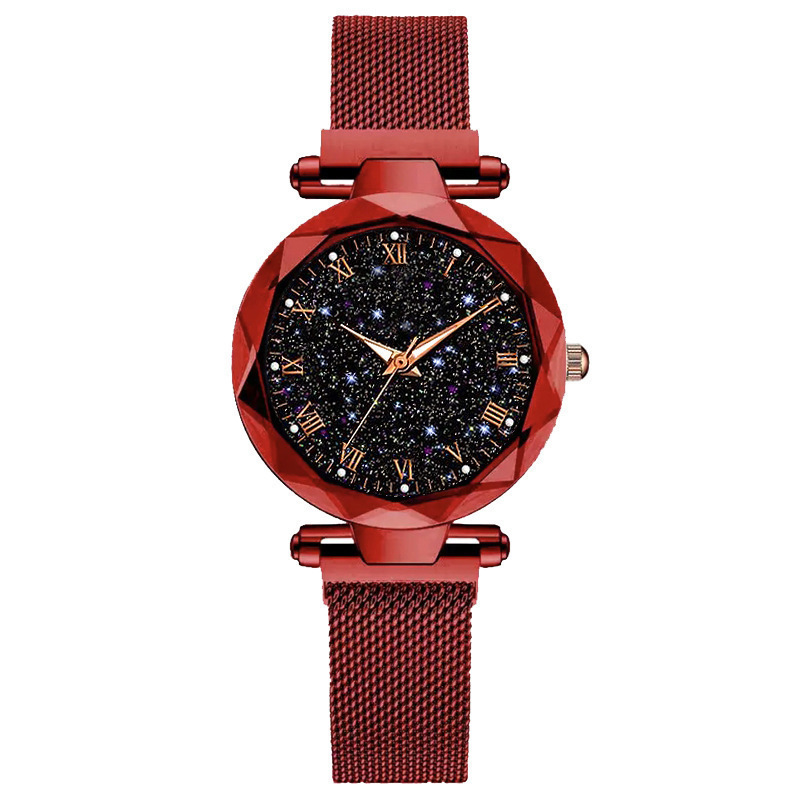 Fashion Star Magnet with Quartz watch Women's Luminous Gypsophila Rome Graded Bracelet watch lady_voghion.com