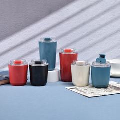 跨境新款304不鏽鋼雙層咖啡杯便攜保溫杯辦公車載杯子批發