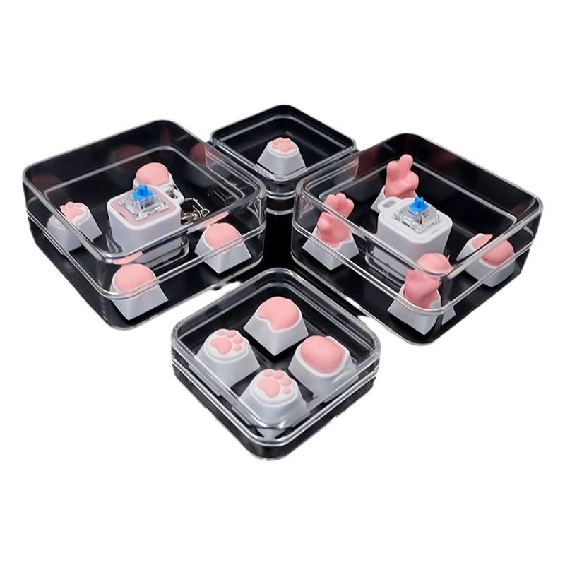 Утолщенный 2,45 мм персонализированный тестер вала ключа высокой чистоты кристально прозрачный материал ПК персонализированный ящик для хранения крышки клавиатуры