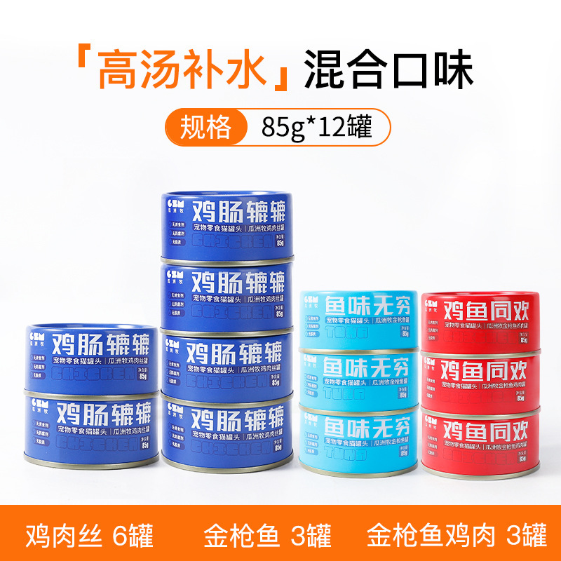 Alimentos básicos enlatados para gatos