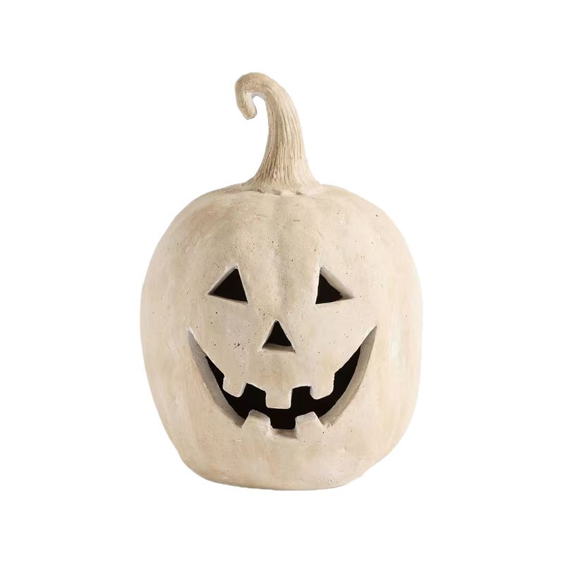 Handmade Terracotta Jack O' Lantern树脂南瓜灯南瓜灯|undefined