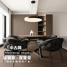 全屋定制工厂书桌衣柜一体板式家具欧松板餐边柜衣橱