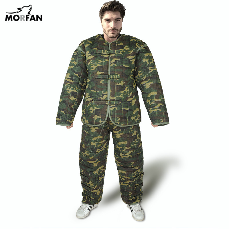 Ropa protectora de camuflaje de lona entrenador de perros entrenamiento de perros suministros para mascotas ropa de entrenamiento Equipo de trabajo para perros equipo de protección