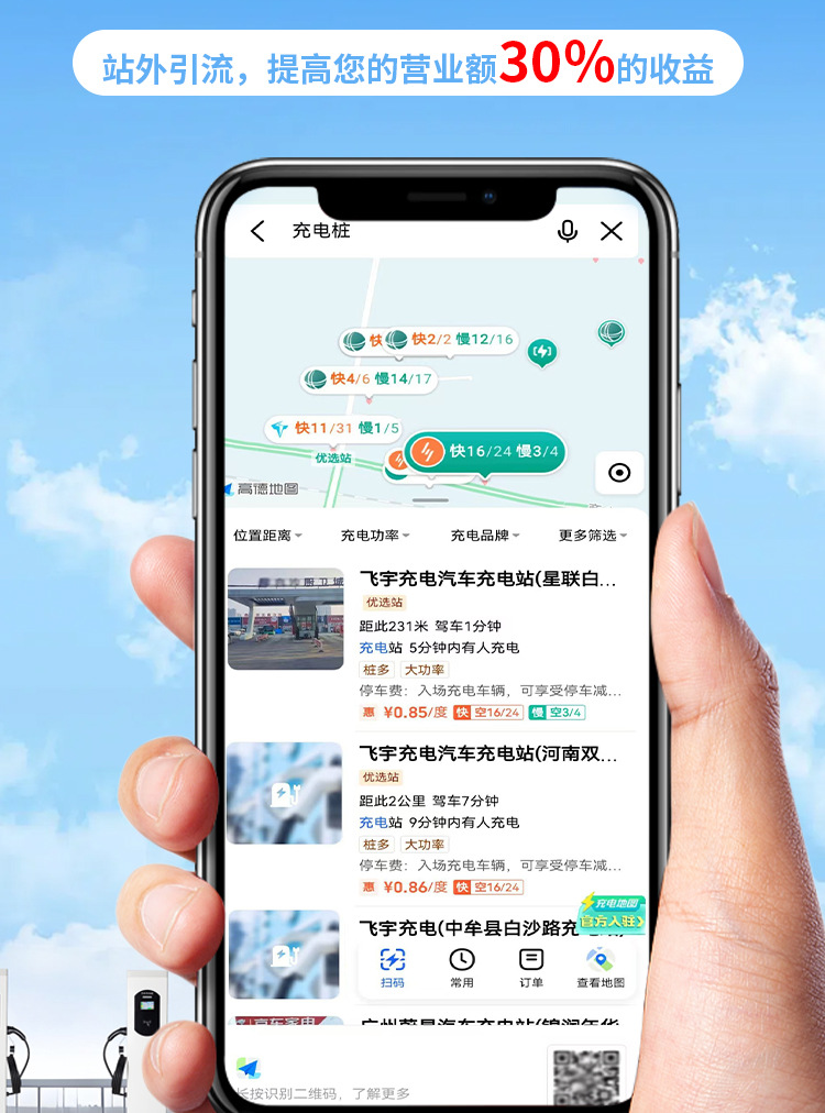 Kuaxu Dual-Port Charging Station 14KW Scan-Code Floor-Standing AC New Energy Commercial Vehicle Charging Station Customization