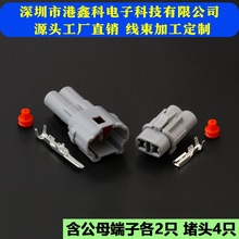 国产6187-2311 6180-2321 汽车防水连接器2P插头 DJ7026-2-11/21