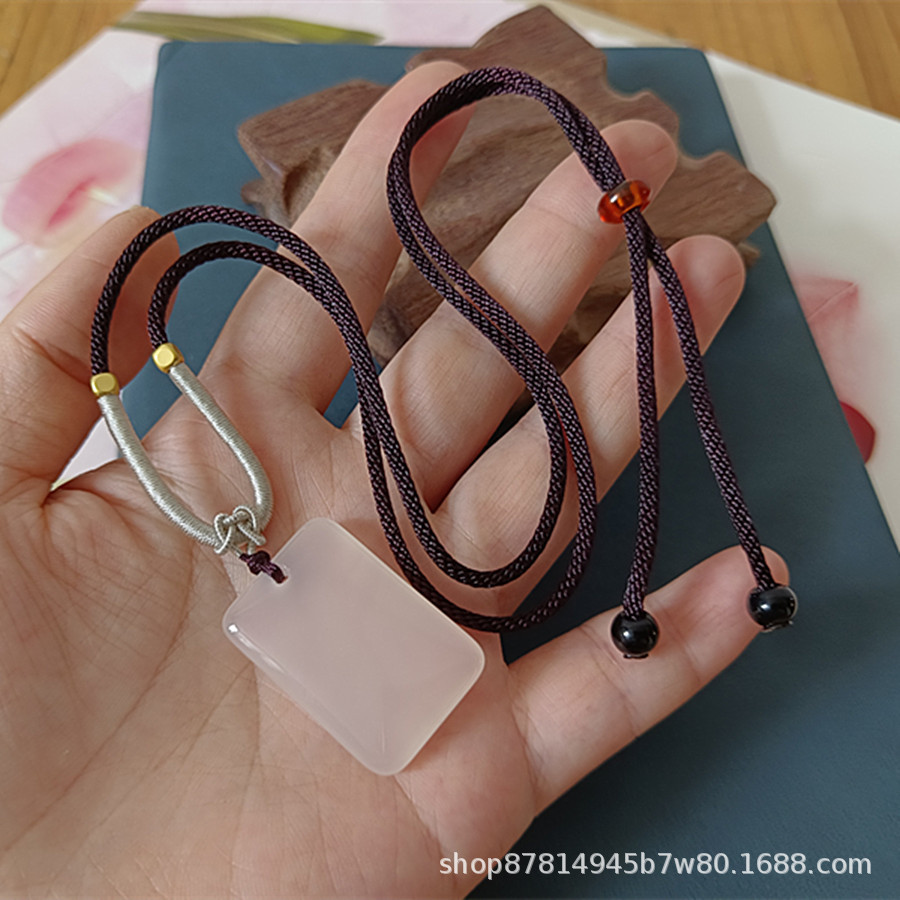 깊은 커피 로프가있는 카드 (31*21mm)