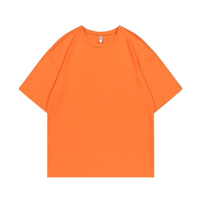 Marca de moda de algodón de manga corta camiseta de cuello redondo ropa de clase camisa cultural camisa publicitaria ropa de trabajo ropa de trabajo impresión personalizada patrón de logotipo