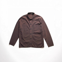 春秋款男士翻领针织衫保暖舒适宽松休闲毛衣开衫时尚潮男纯色外套