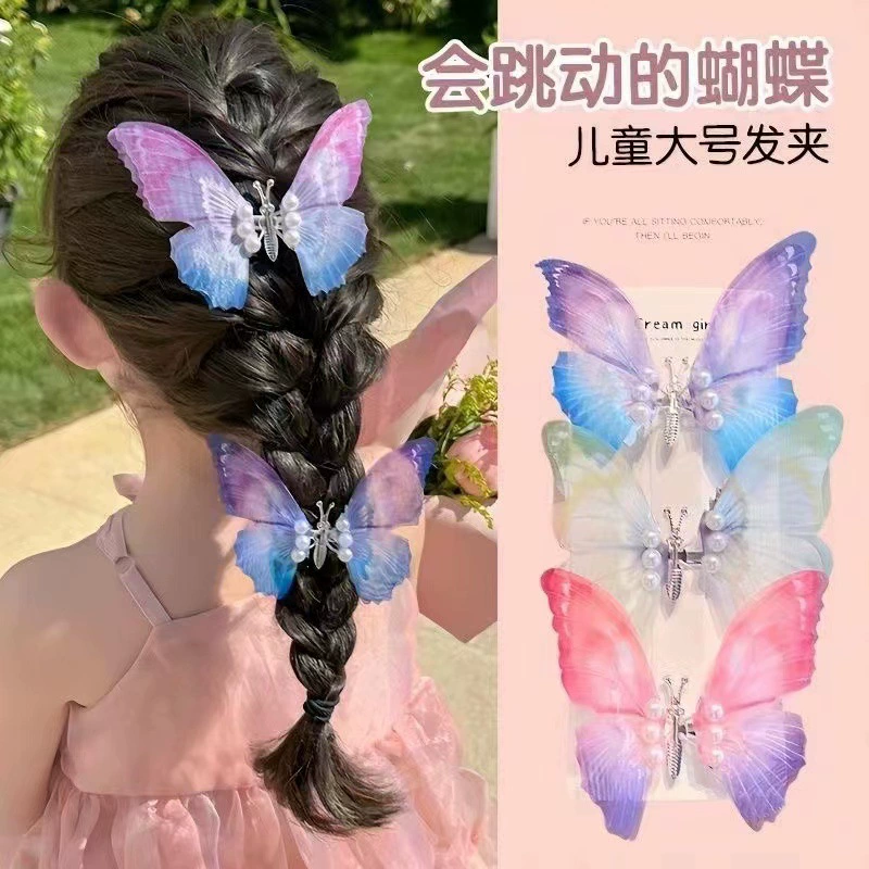 Заколка с жемчугом, детский Hanfu, заколки для волос, аксессуар для волос