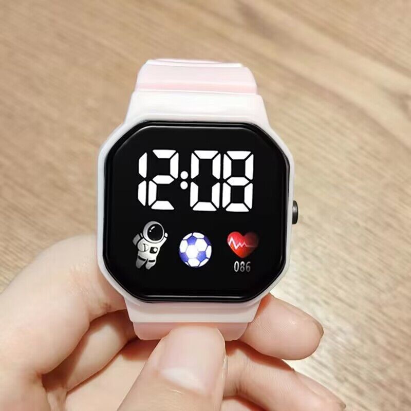 Science and technology sense watch female ins high appearance level student party simple fashion niche design unicorn waterproof electronic watch