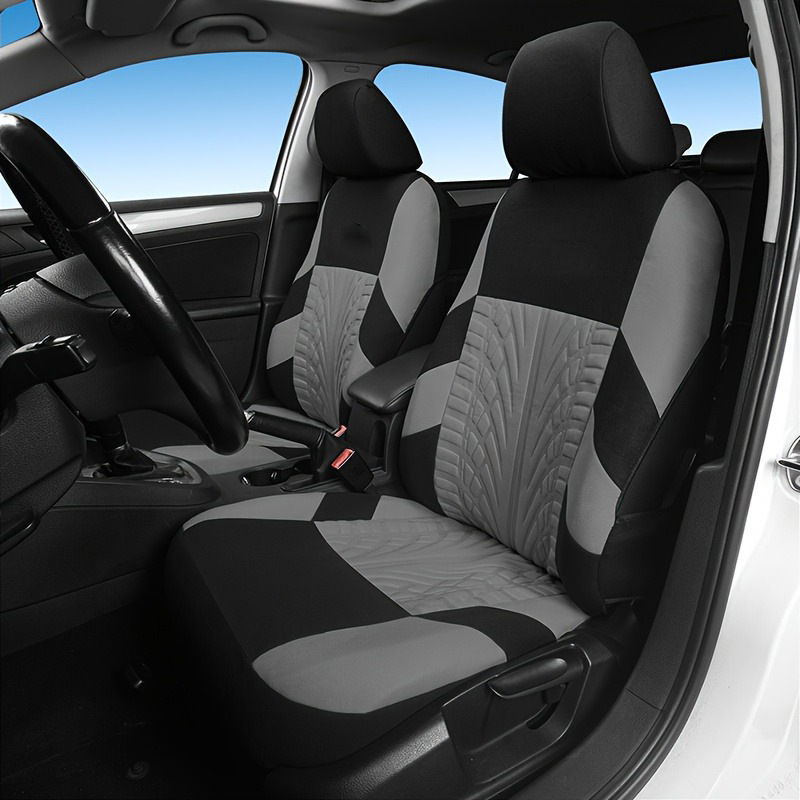 Cross-Border Best-Selling Car Seat Covers on Meike, 9-Piece Set, Universal for All Seasons, Tire Pattern Car Seat Covers Wholesale