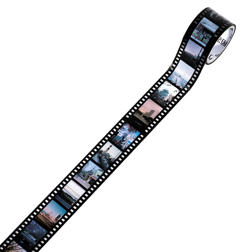 Momo Literary Film Series PET tape Romantic ins film Vintage negative transparent hand curtain decorative sticker