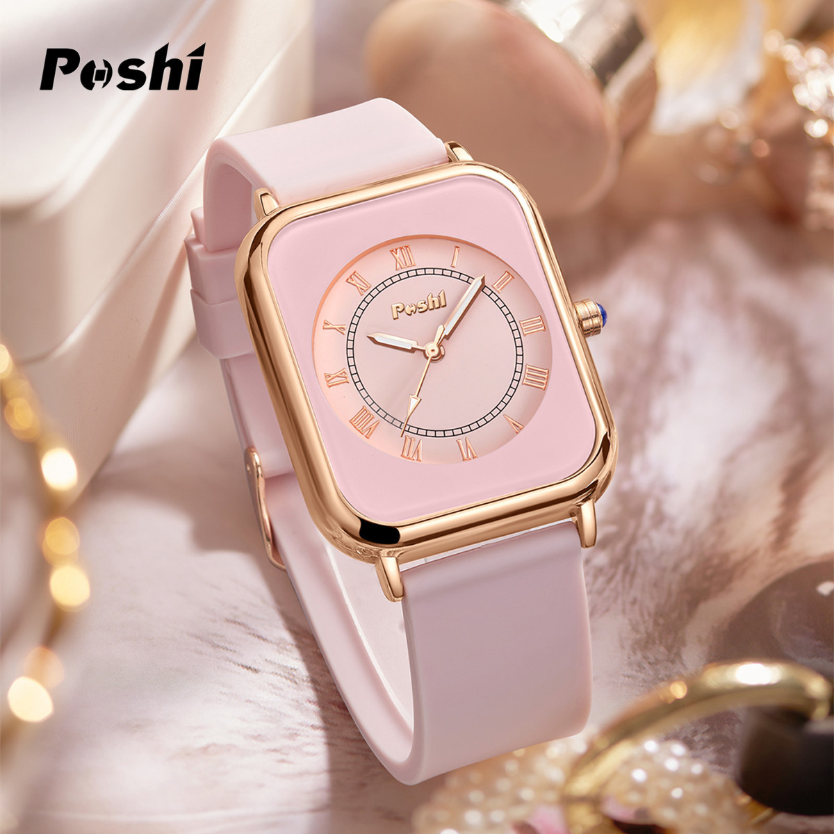 Nueva tendencia reloj de moda impermeable y luminoso reloj de cuarzo de silicona casual todo-fósforo reloj de mujer reloj de estudiante femenino