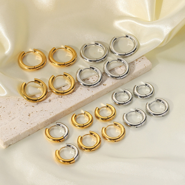 brand design elegant universal earrings stainless steel