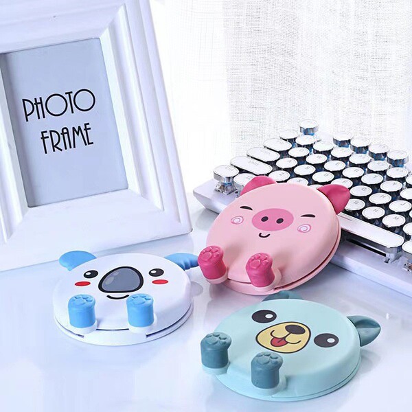 Cartoon cute folding handheld universal phone holder