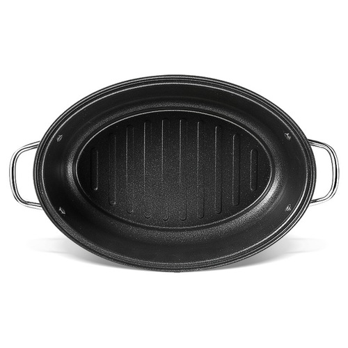 CuisineMaster Non-Stick Steam Fish Pan, Oval Large Electric Stove Gas Cooker Multifunctional Steam Fish Pan