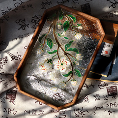 七宝焼き DIY 七宝焼きティートレイ素材パッケージ サロン活動 中秋節七宝焼き絵画装飾品 手作りギフト