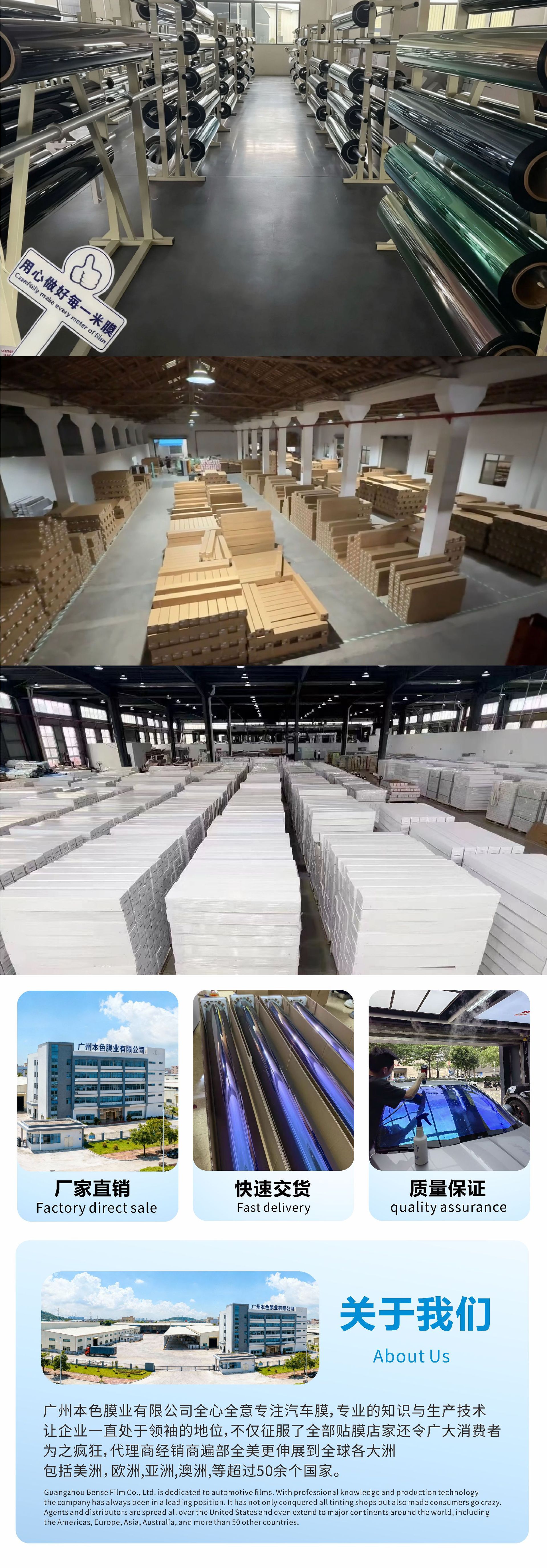 Diamond 3.5Mil Double Silver Metallic Wire Car Sun Protection and Explosion-Proof Film, Car Window Glass Film, High Insulation Solar Film