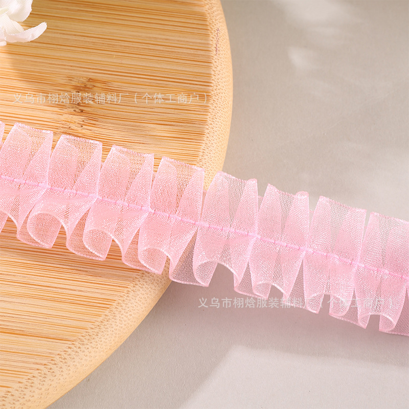 핑크 얇은 가장자리 2.5cm (40m / 스트립)