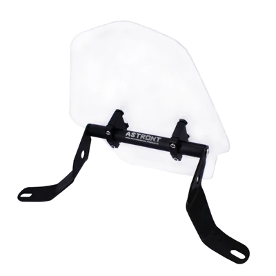 Motorcycle modification accessories thickened aluminum alloy bracket + front windshield windproof suitable for young beast CT125 (Motorcycle front windshield) - mirror-seat-front-windshield-bracket-glass-transparent