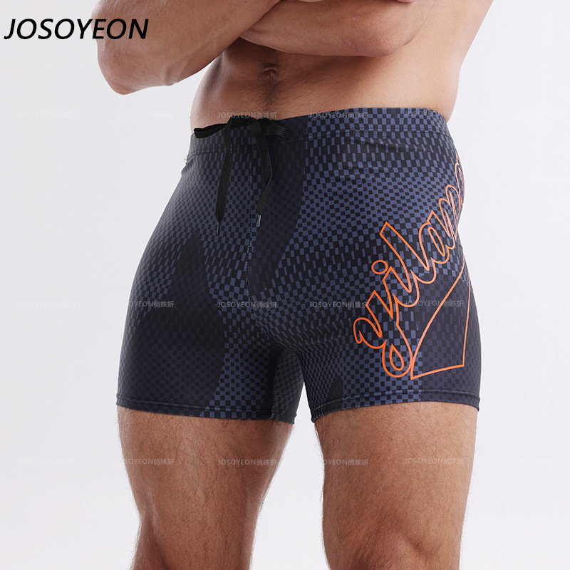 Men's Swimming Trunks New Style Anti-Embarrassment Boxer Short Conservative and Comfortable Special Quick-Drying Student Hot Spring Men's Swimsuit