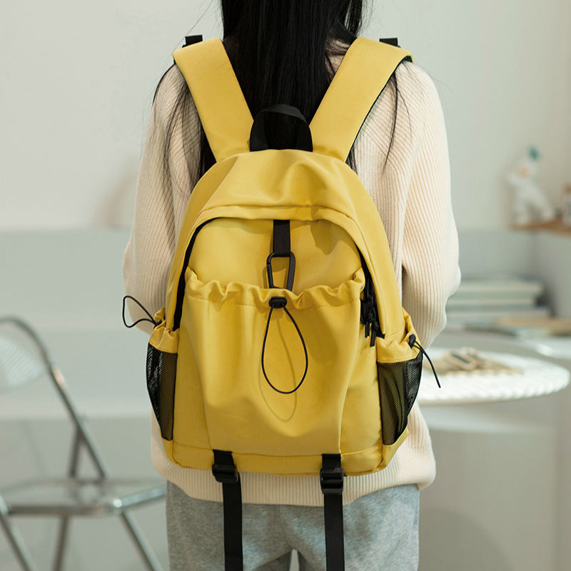 Al por mayor nueva mochila escolar de color de contraste, mochila de escuela secundaria, moda, viajes de ocio, mochila portátil de gran capacidad