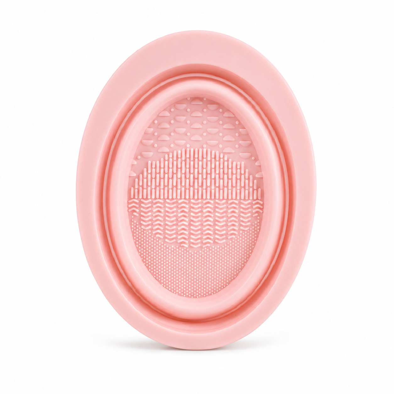 Set limpiador de brochas de maquillaje en stock, cuenco de limpieza de silicona plegable, borla para polvos, limpiador de esponjas de belleza, red de secado al por mayor.