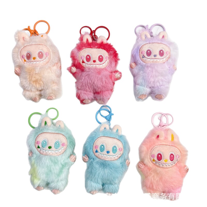 きしむかわいい Labubu ぬいぐるみペンダント labubu 第三世代キーホルダーバッグペンダント小さなギフトアクセサリー|undefined