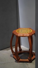 缅甸花梨大果紫檀海棠珐琅椅凳子清式明式家具
