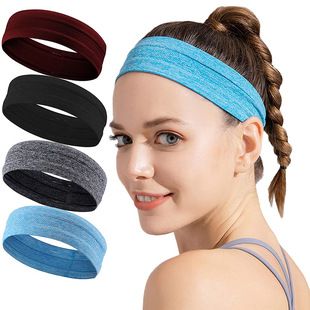 Sports Headband Running Basketball Fitness Headband Yoga Hair Band Sweat Absorption Antiperspirant Quick Drying Sweat Guide Band Men's and Women's Hair Care