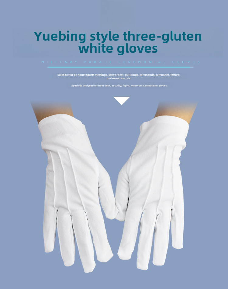 Three-tendon Etiquette Black and White Gloves Men and Women Short Thin Breathable Spring and Summer Review Performance Security Driving Concierge_voghion.com