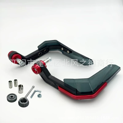 Motorcycle front windshield, wind deflector, electric vehicle handlebar