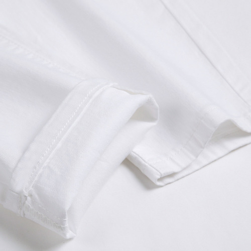 Cross-border source high-end fashion brand white jeans men's personality slim fit small feet elastic trend fashion autumn and winter trend 