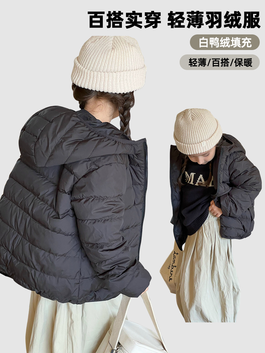 Nuevo Otoño e Invierno Chaqueta ligera para niños chaqueta de invierno para niños medianos y grandes chaqueta de invierno para niños al por mayor en vivo