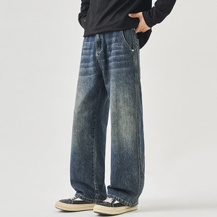 Washed denim jeans men ���f؈� ���ѝ�� �羳��� ��ʿţ��ѝ
