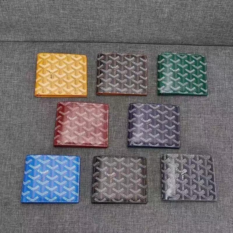 Goyard dəri kart və vizit qabı, unisex pul kisəsi